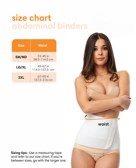9" Abdominal Binder with Split Panels (AB02)