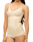 Panty-Length Compression Bodysuit with Bra & Zipper (BB01)