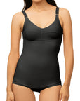 Panty-Length Compression Bodysuit with Bra & Zipper (BB01)