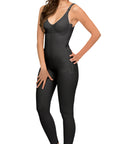 Body de compresión hasta los tobillos con sujetador y cremalleras (BB07)