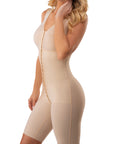 Mid-Thigh Bodysuit with Bra and Front Closure (BB09-NS)
