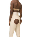 2nd Stage GluteLifting Below the Knee High Waist Girdle w/Open Buttocks (BE04-BK)