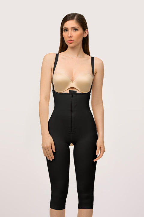 GluteLifting Below the Knee Bodysuit w/Zipper (BE07-BK)