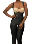 GluteLifting Below the Knee Bodysuit w/Front Closure & High Back (BE13-BK)
