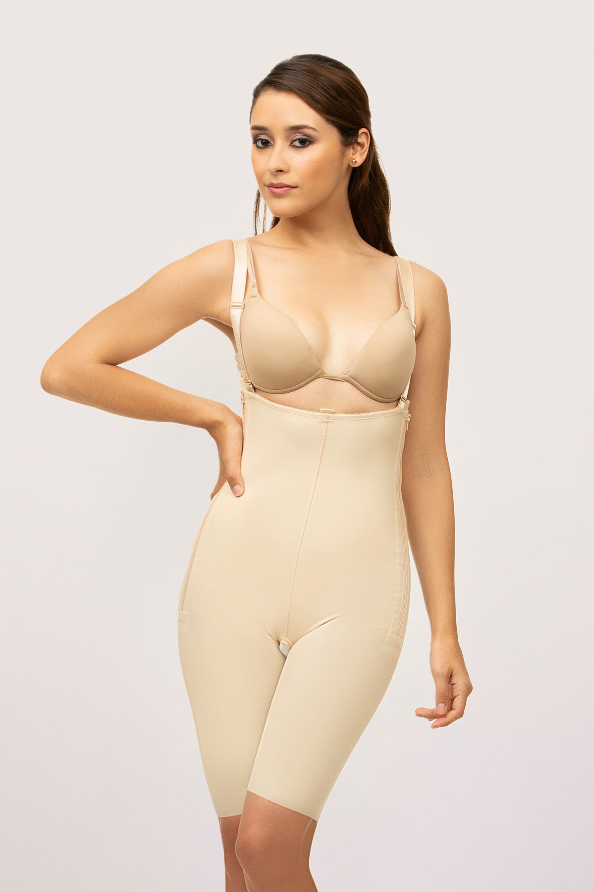Stage 1 Mid-Thigh Bodysuit w/ Suspenders | Side Zippers | BS03