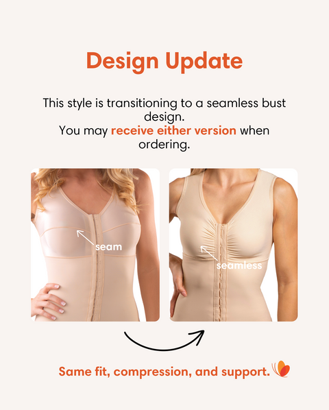 Panty-Length Compression Bodysuit with Bra & Off-Center Closure (BB11-NS)
