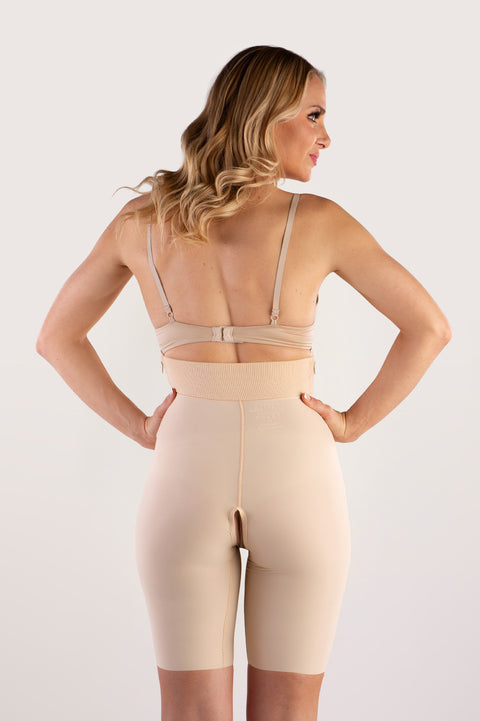 High Waist Mid-Thigh Girdle w/Separating Zippers (GR03-SZ)