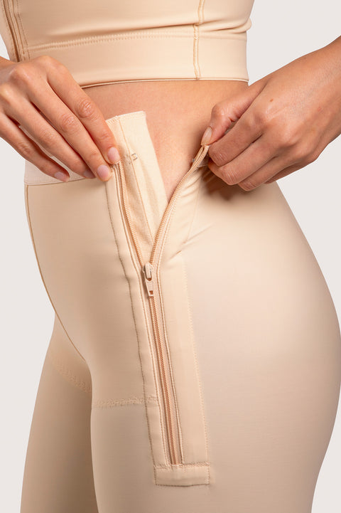 Faja de cintura baja hasta el tobillo con cremalleras (GR15)