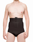 Male High-Waist Compression Girdle Brief with front Zipper (MG01)