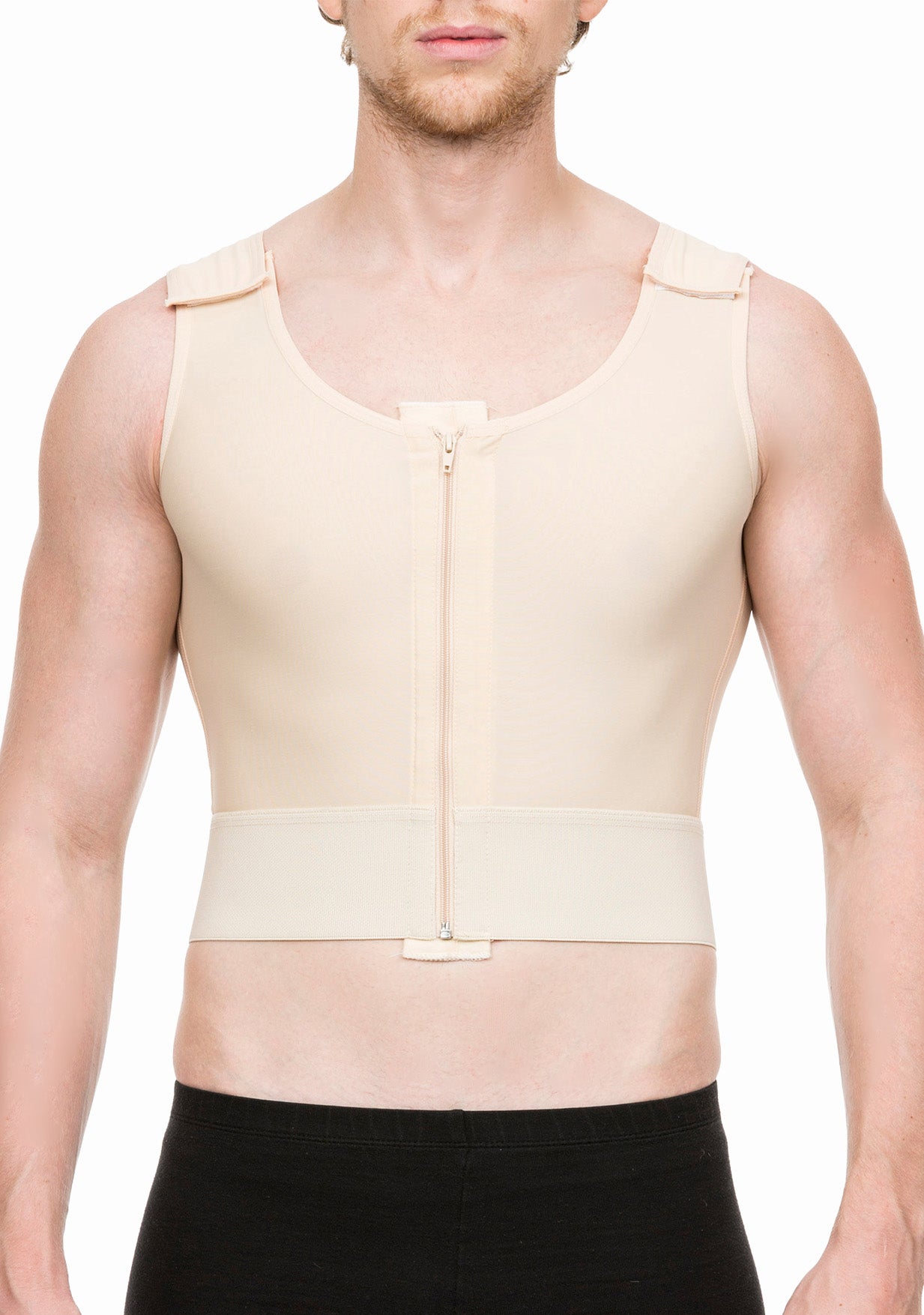 Male Short Length Compression Vest with Zipper (MG03-SH)