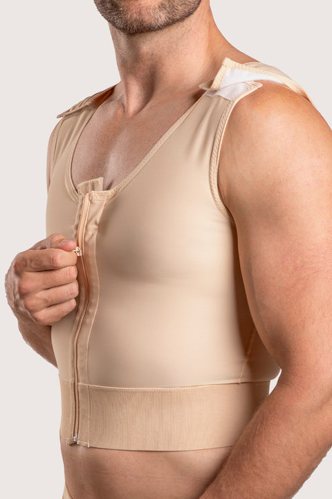 Male Short Length Compression Vest with Zipper (MG03-SH)