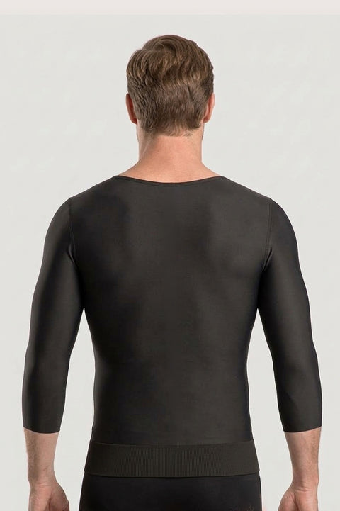 Male Compression Vest w/Medium Sleeves & Zipper (MG06-MS)