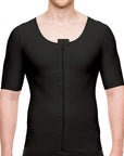 Chaleco de compresión masculino con mangas cortas y cremallera (MG06)