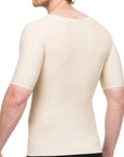 Chaleco de compresión masculino con mangas cortas y cremallera (MG06)