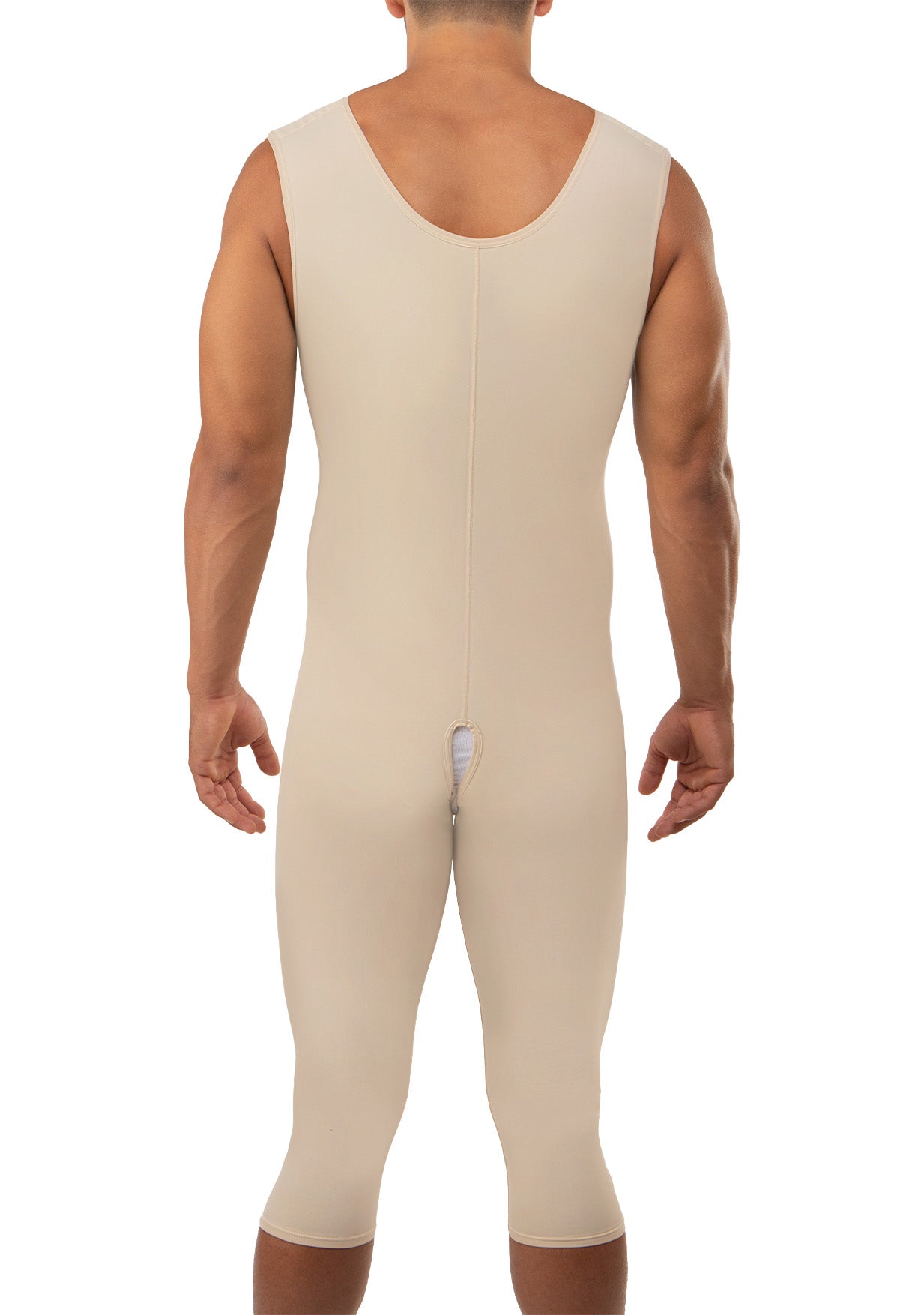 Body de compresión para hombre por debajo de la rodilla de segunda etapa (MG08-BK)