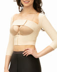Braless Compression Vest w/Mid-Length Sleeves & 3" Stabilizer Band (SL05)