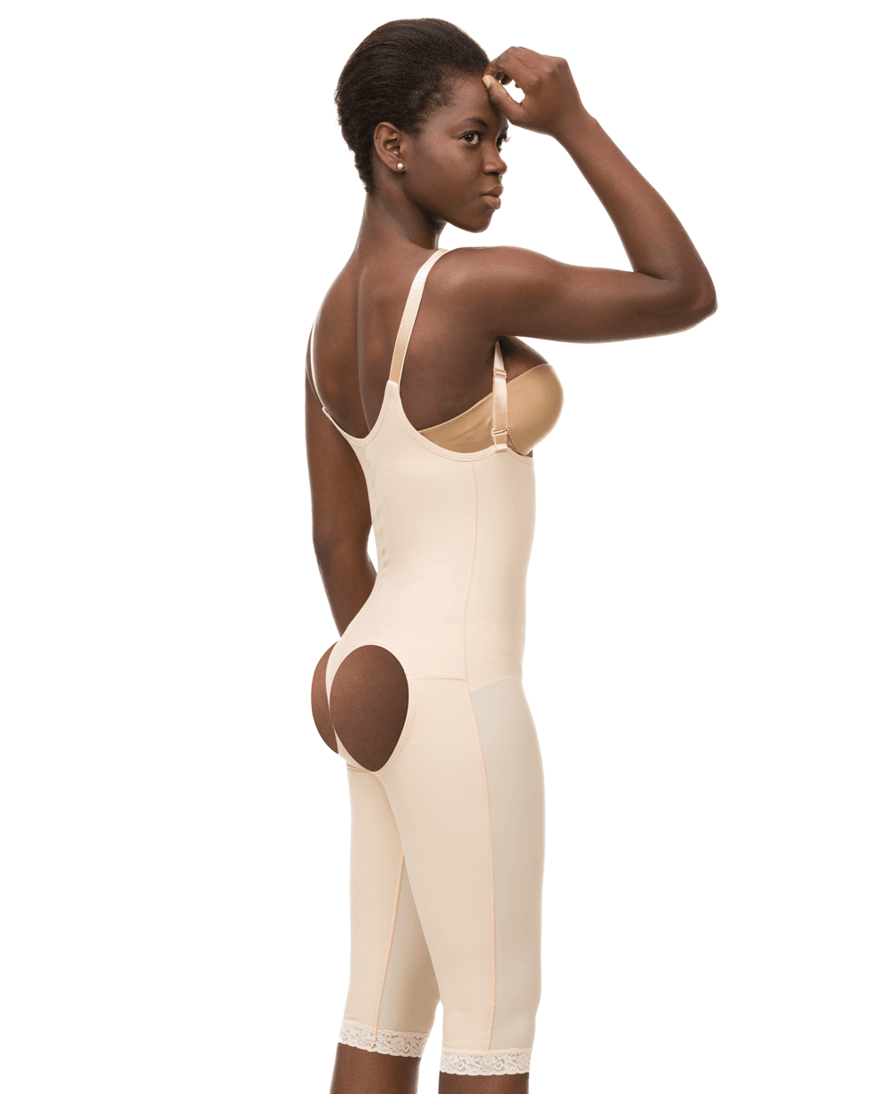 Isavela Stage 1 Compression Body Suit with Bra - Mid-Thigh