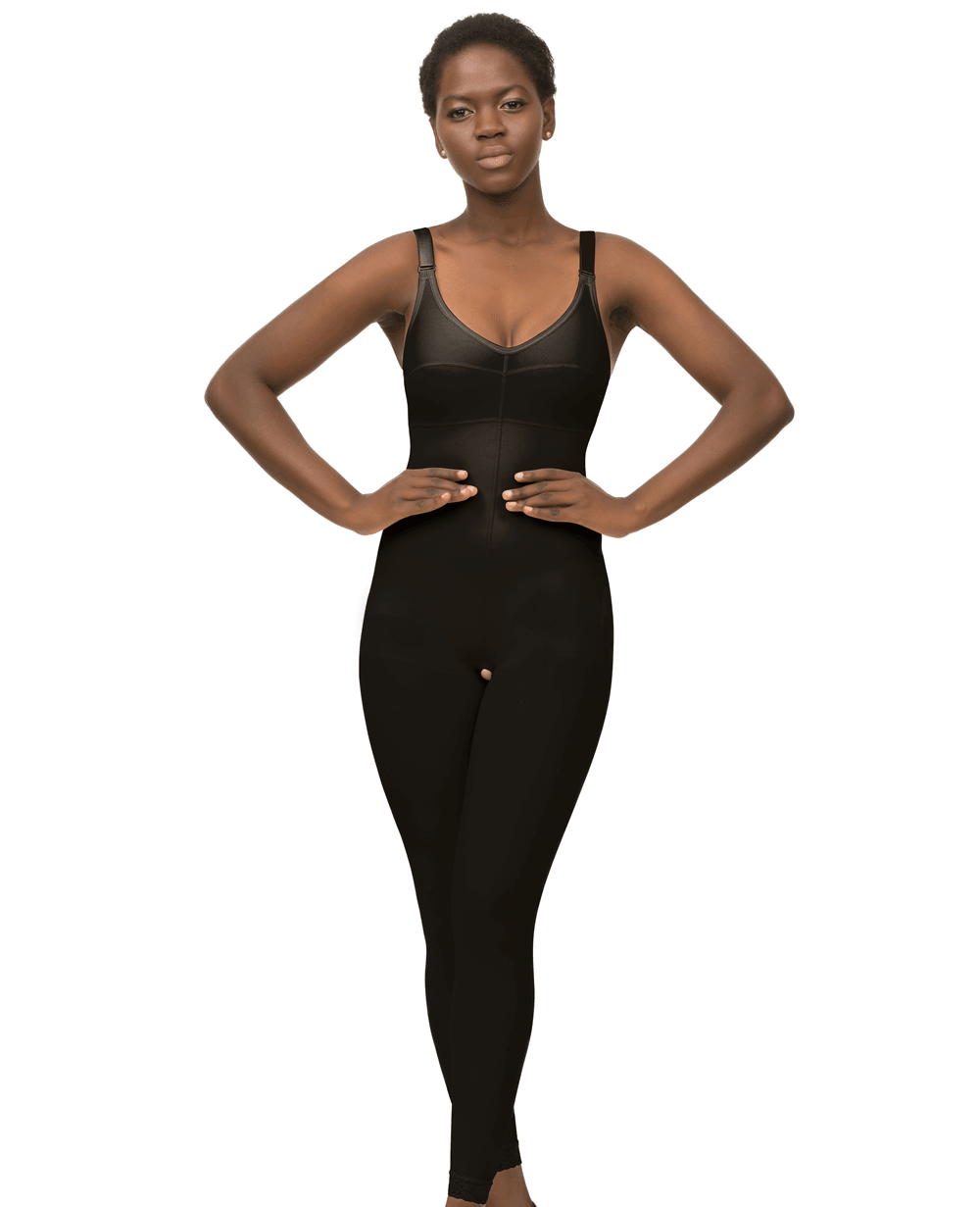 Isavela BS08 Stage 2 Body Suit With Suspenders Ankle Length