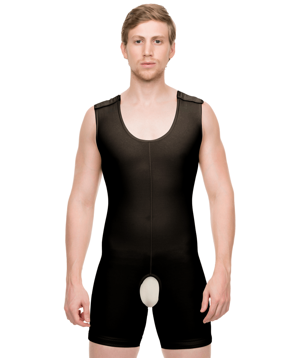Isavela 2nd Stage Body Suit Ankle Length W/Suspender Plastic Surgery  Compression Garment (BS08) (2XL, Black) in Dubai - UAE