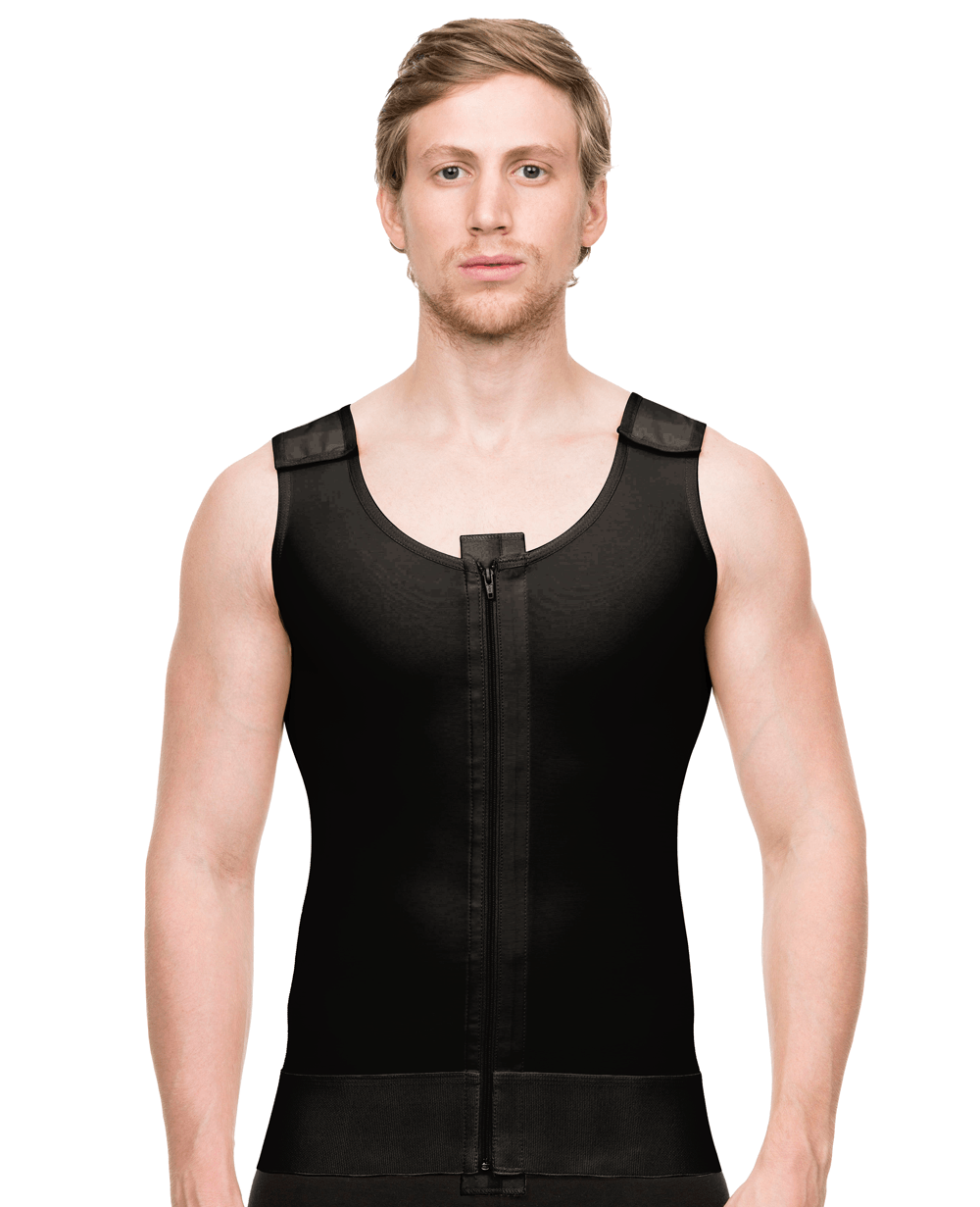 Men's Vest with Zipper Compression Mens Faja Colombian – Karina