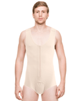 Male Compression Bodysuit Brief with Zipper (MG10) - Isavela Compression Garments