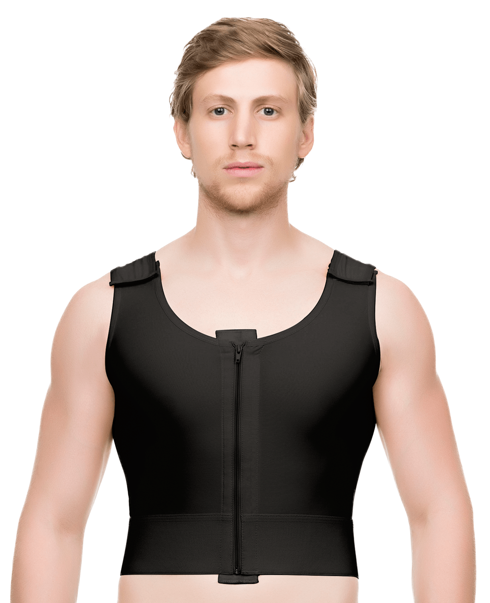 Male Short Length Compression Vest with Zipper (MG03-SH)