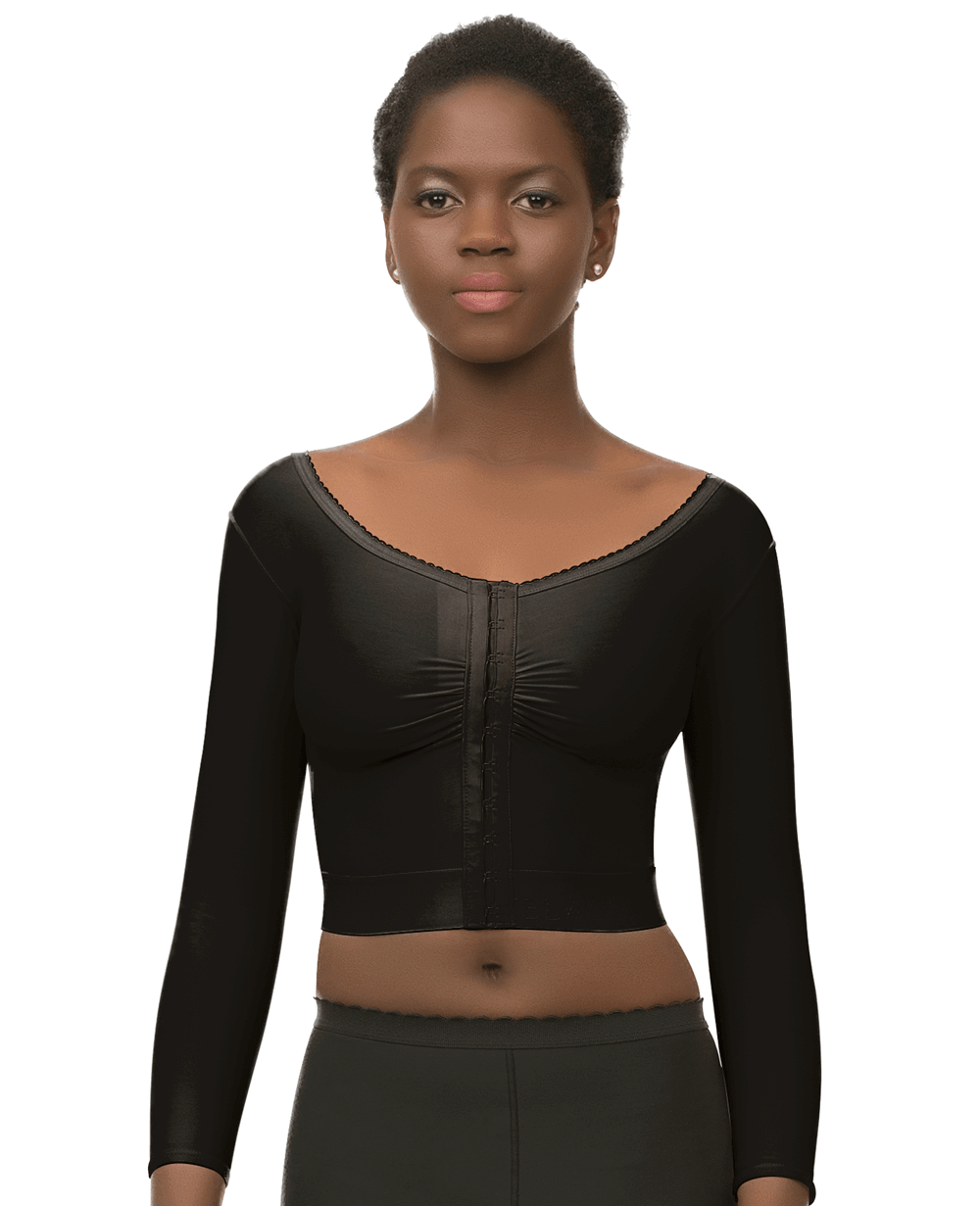 post surgical compression garment long sleeves