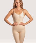 Isavela medical-grade stage 2 compression bodysuit for tummy tuck and liposuction recovery, front view.