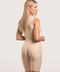 Back view of the BB09-NS Stage 1 garment, highlighting the full-back support and flat-seamed construction designed for maximum patient comfort.