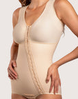 Panty-Length Compression Bodysuit with Bra & Off-Center Closure (BB11-NS)