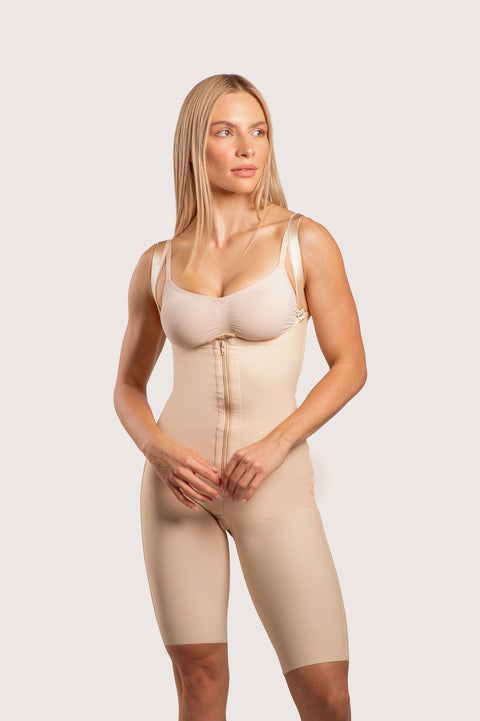 GluteLifting Mid-Thigh Bodysuit w/Zipper (BE07)