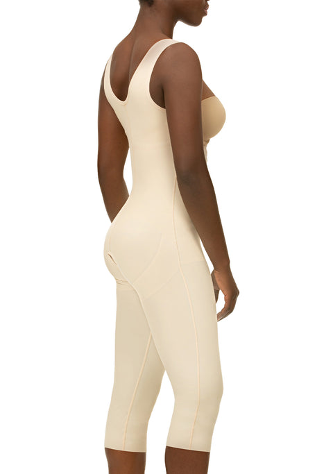 GluteLifting Below the Knee Bodysuit w/Front Closure & High Back (BE13-BK)