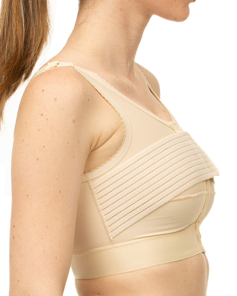 Breast Surgery Support Bra with 2" Elastic & 3" Stabilizer Band (BR03)