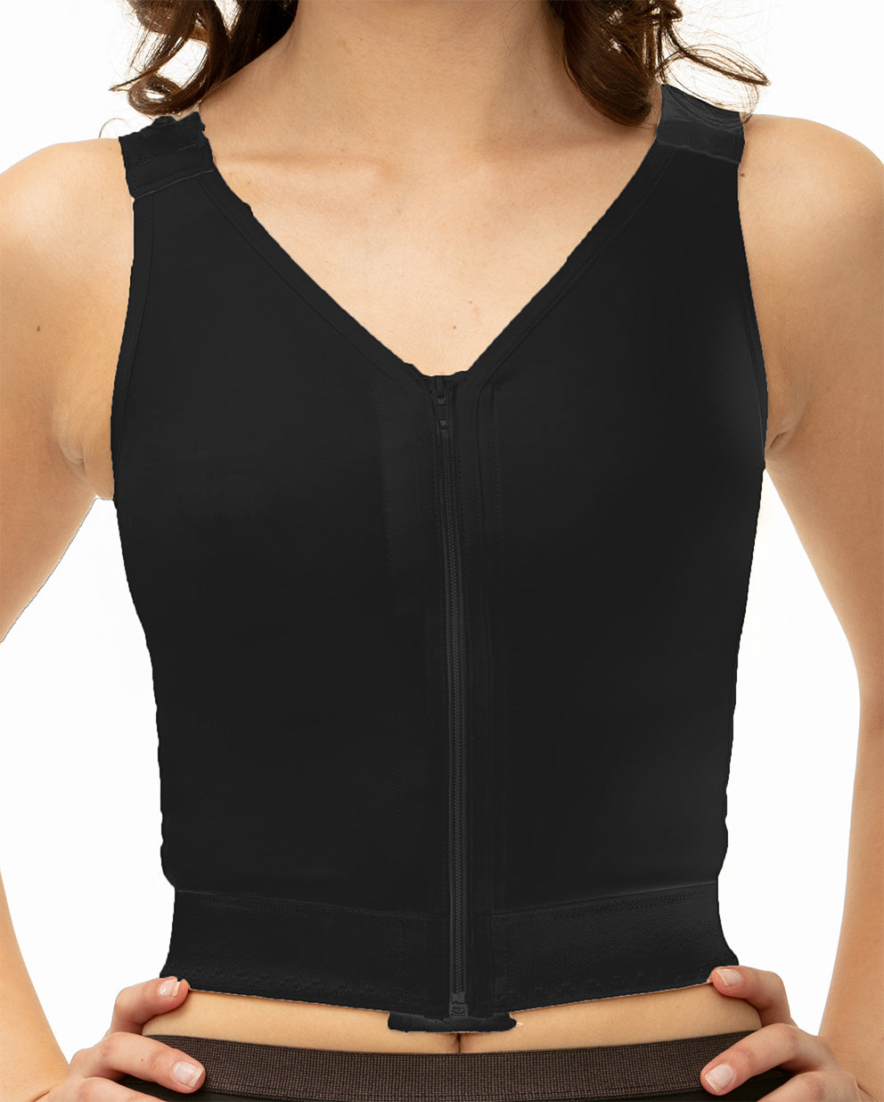 Breast Surgery Support Vest with Front Zipper No Cups(BR05-NC