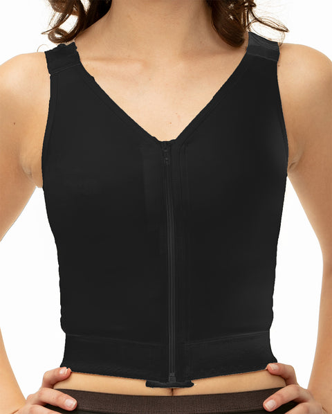 Breast Surgery Support Vest with Front Zipper No Cups(BR05-NC)