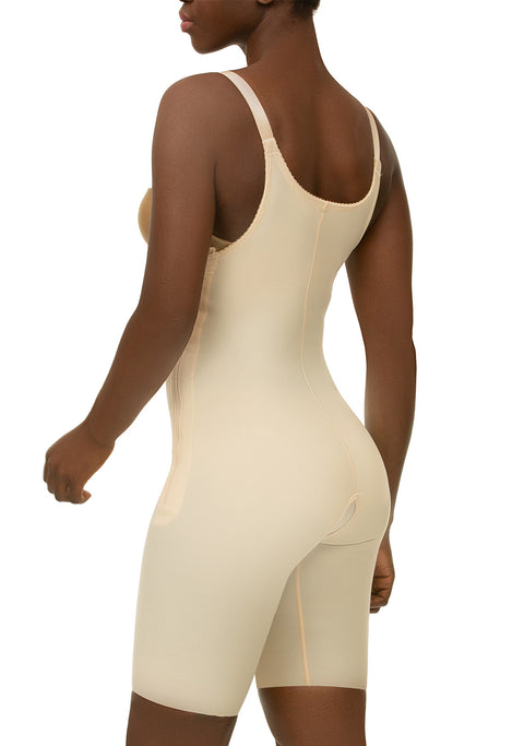 Mid-Thigh Compression Bodysuit w/Zippers (BS03)