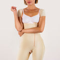 Mid-Thigh Bodysuit w/Front Zipper & Short Sleeves (BS09)