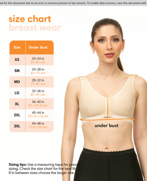 Breast Surgery Support Bra with 2" Elastic Band (BR02)
