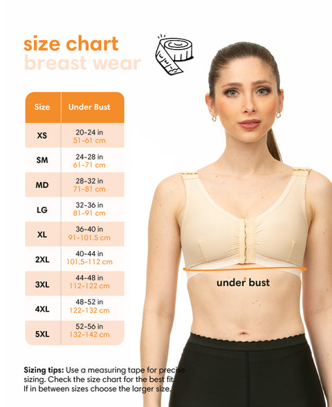 Breast Surgery Bra/Vest with 2" Waistband (VS01)