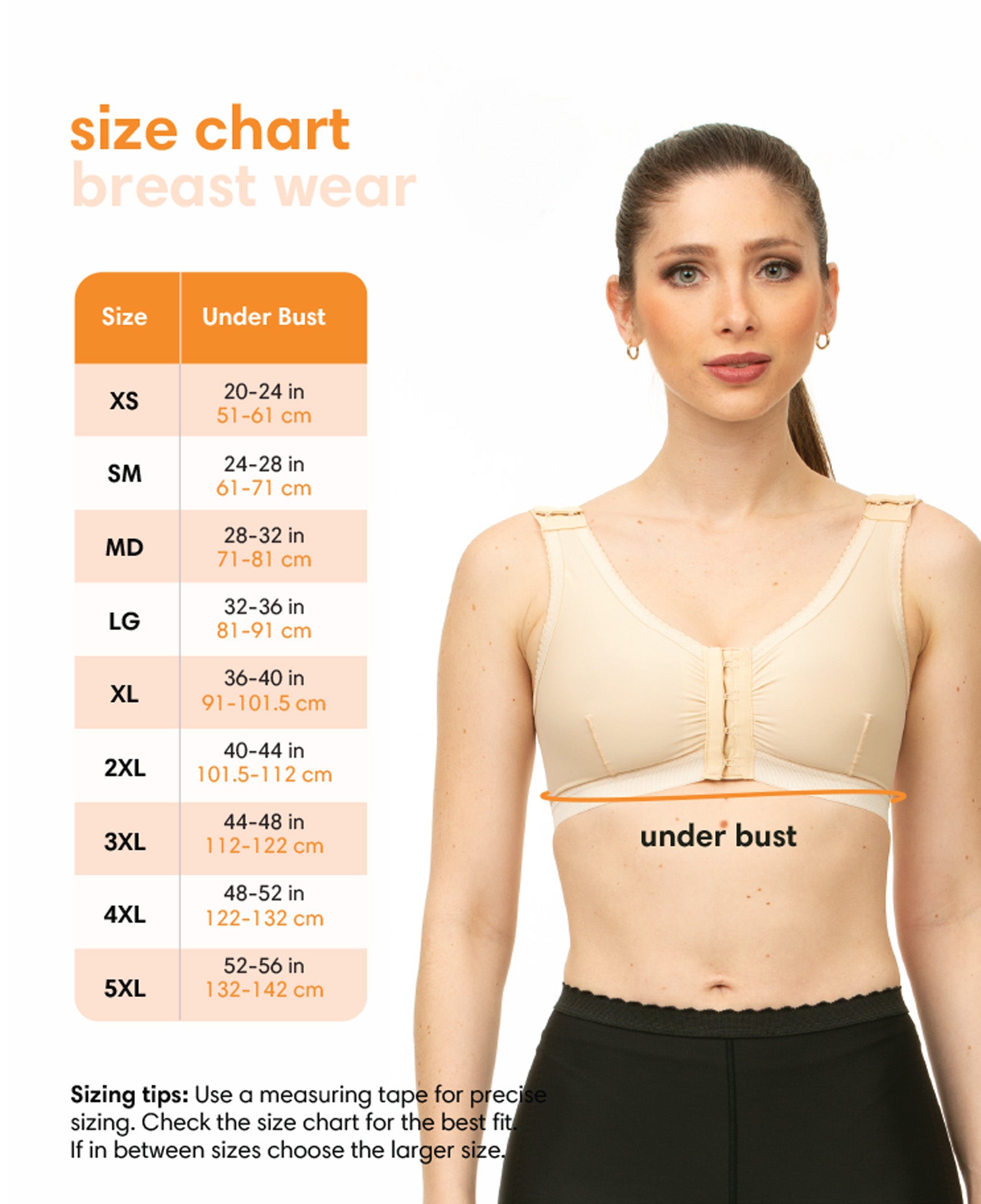 Breast Surgery Power Sports Bra with 2” Elastic Band (BR09)