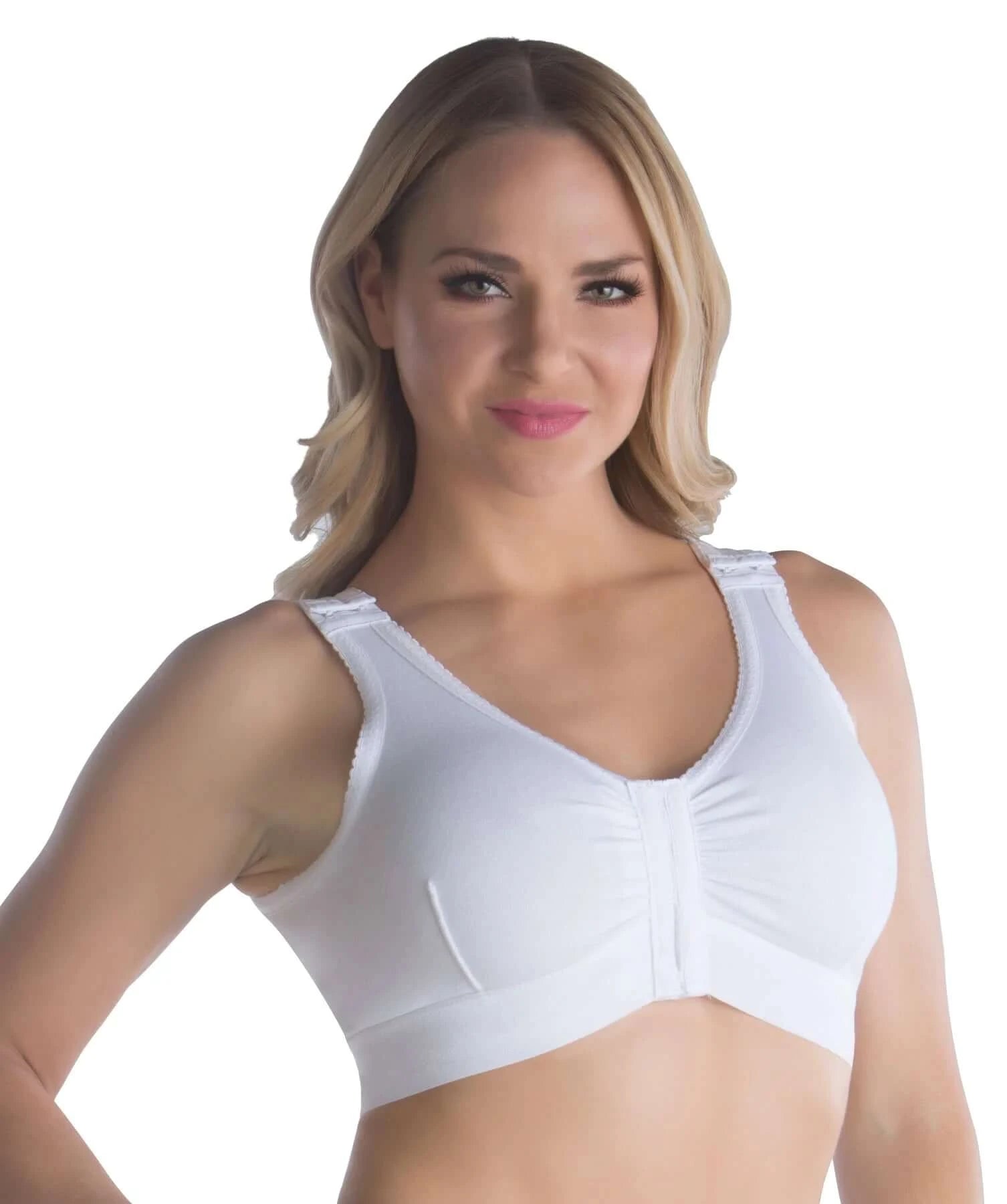 Cotton Bra with 2” Elastic &amp; Hook and Eye Closure (CB02)