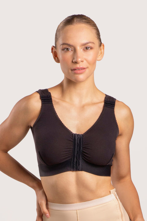 Cotton Surgical Recovery Bra with 2” Elastic Band (CB02)