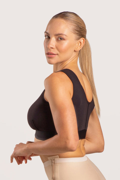 Cotton Surgical Recovery Bra with 2” Elastic Band (CB02)