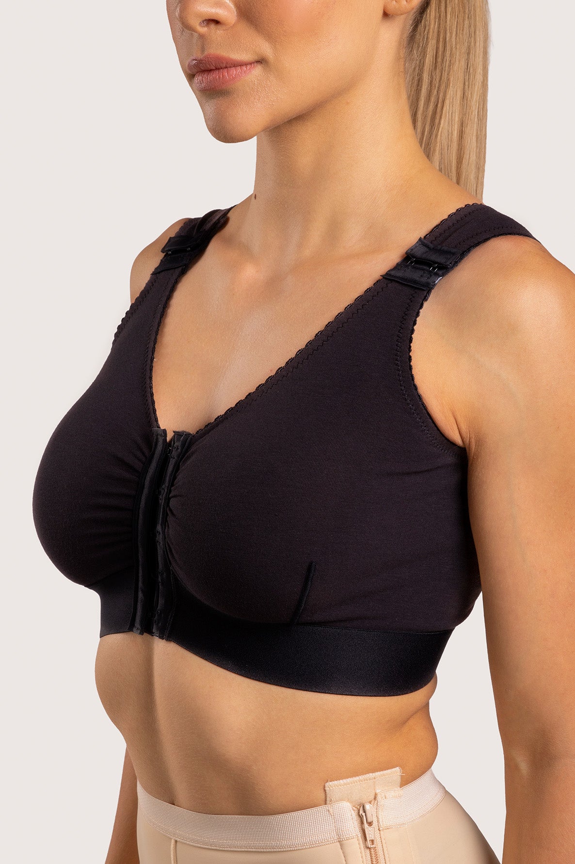 Cotton Surgical Recovery Bra with 2” Elastic Band (CB02) – Isavela