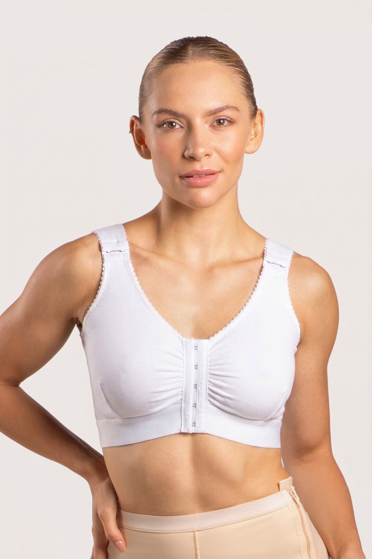 Cotton Surgical Recovery Bra with 2” Elastic Band (CB02) – Isavela
