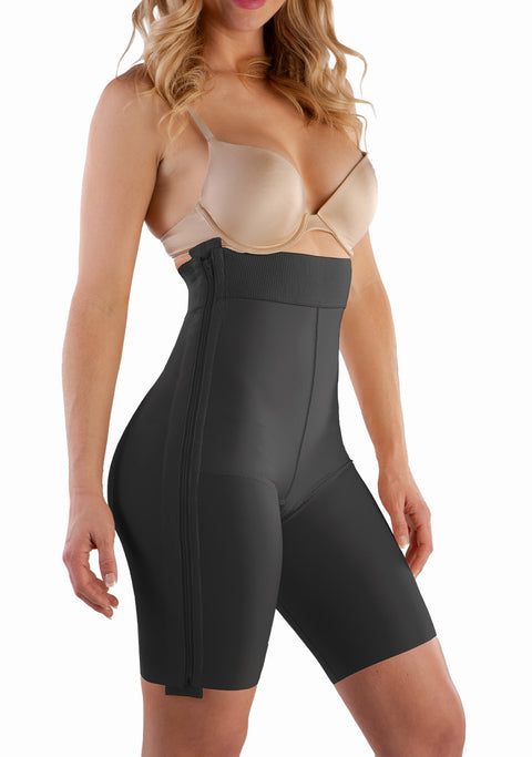 High Waist Mid-Thigh Girdle w/Separating Zippers (GR03-SZ)