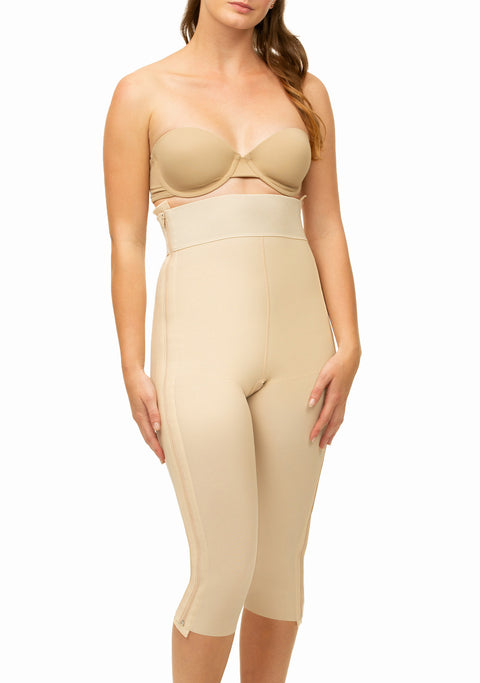 High Waist Below Knee Girdle w/Separating Zippers (GR05-SZ)