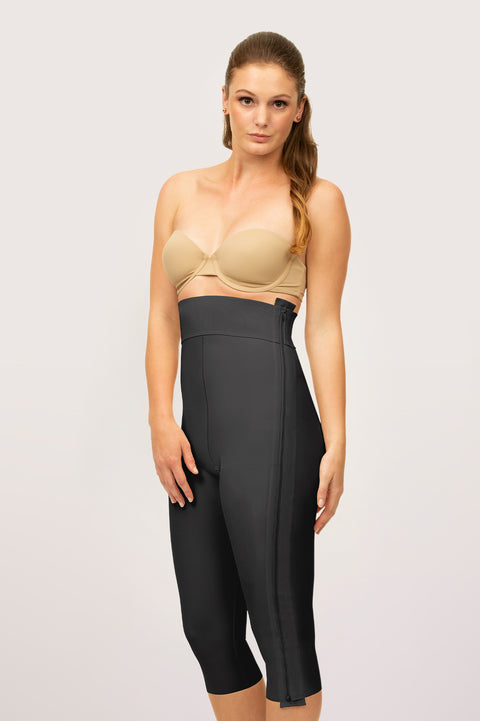 High Waist Below Knee Girdle w/Separating Zippers (GR05-SZ)