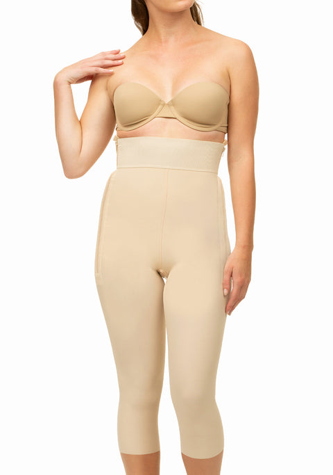 High Waist Below Knee Length Girdle w/Zippers (GR05)