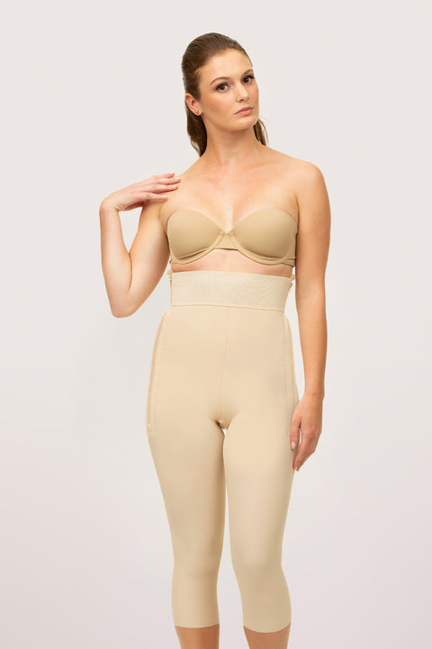 High Waist Below Knee Length Girdle w/Zippers (GR05)